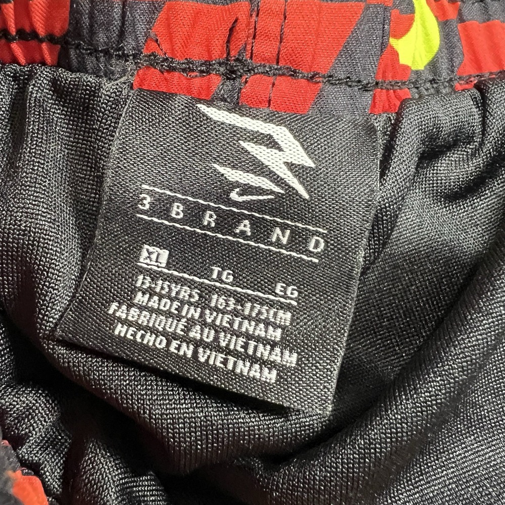 Nike 3Brand By Russell Wilson Boys XL Swimming Trunks‎ Gradient Check Red/Orange - Picture 3 of 7